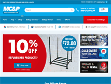 Tablet Screenshot of metalcagesandpallets.co.uk